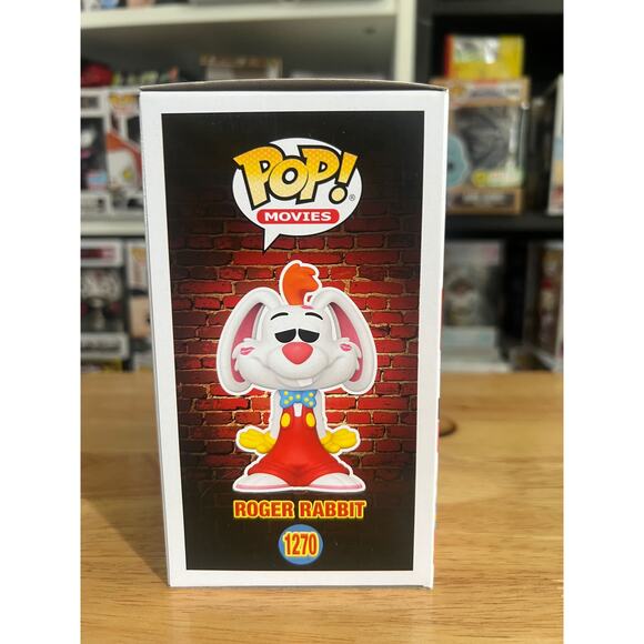 VAULTED LE EXCLUSIVE Roger Rabbit w/ Kisses Funko Pop #1270 Disney Who Framed - Picture 4 of 6